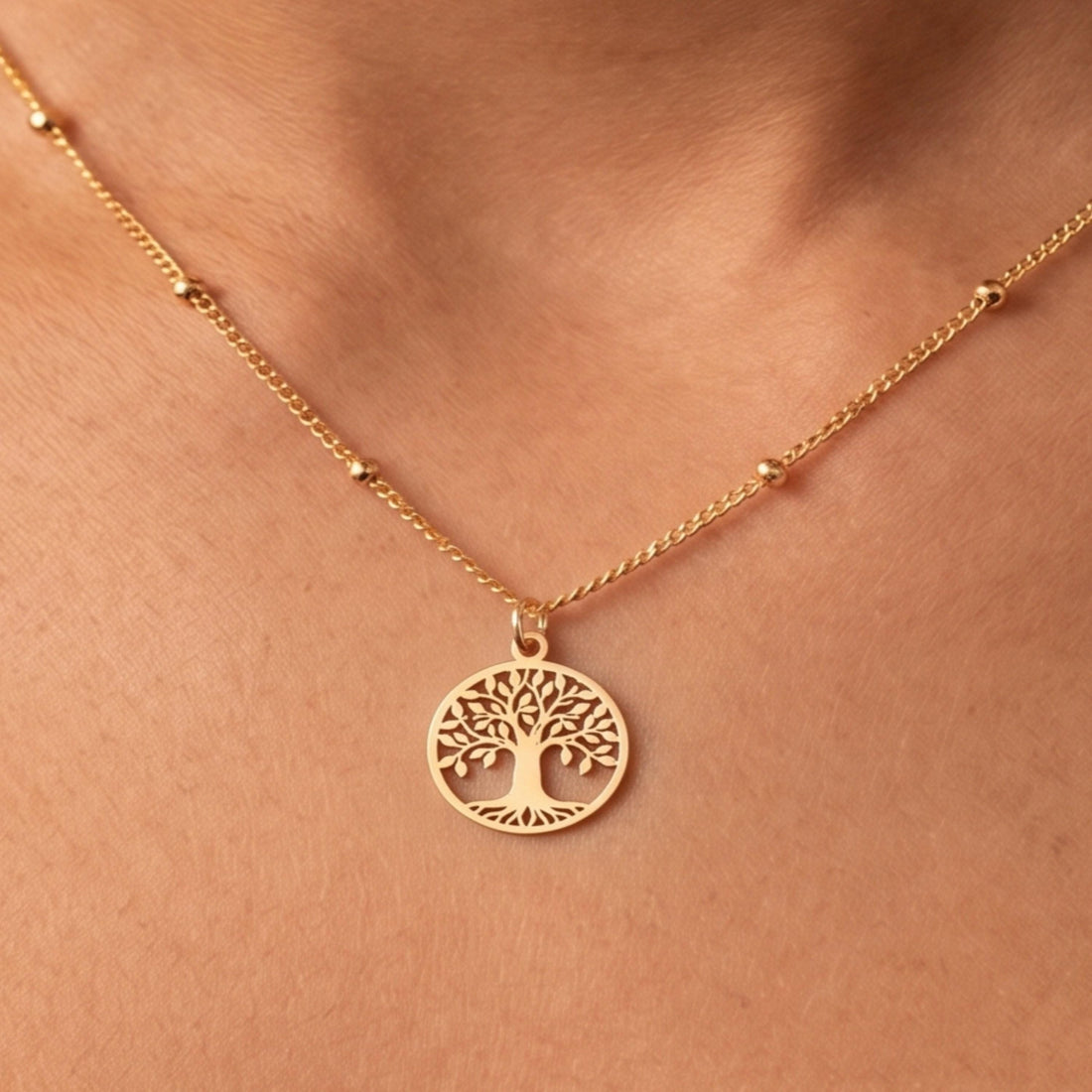 Tree Of Life Beady Necklace