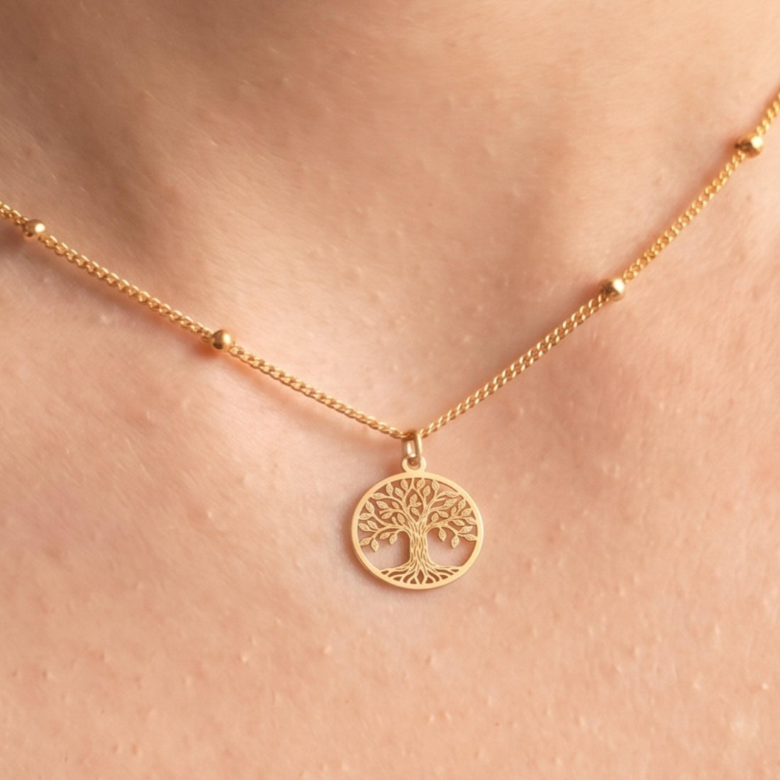 Tree Of Life Beady Necklace