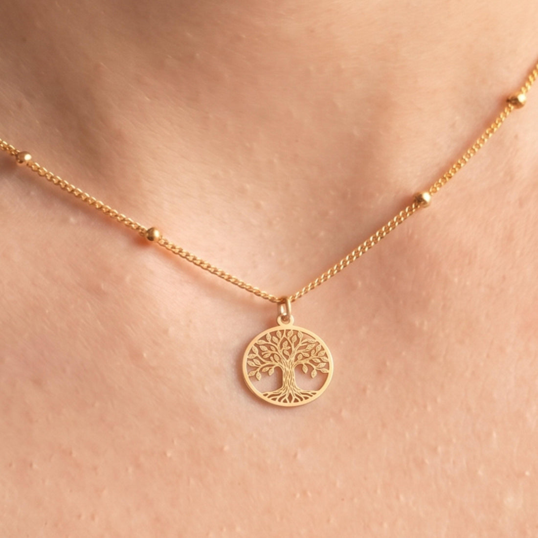 Tree Of Life Beady Necklace