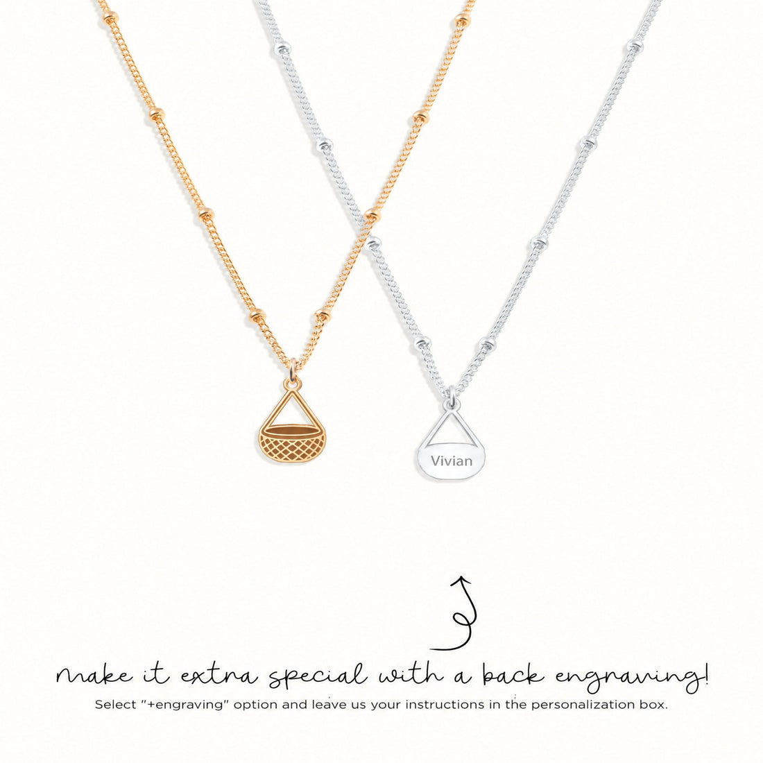Picnic Basket Charm Necklace