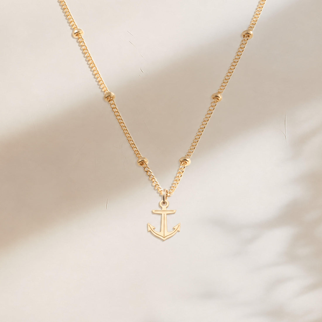 Nautical Anchor Charm Necklace