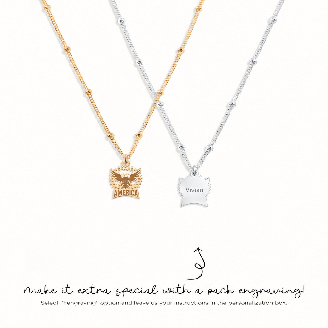 American Eagle Charm Necklace