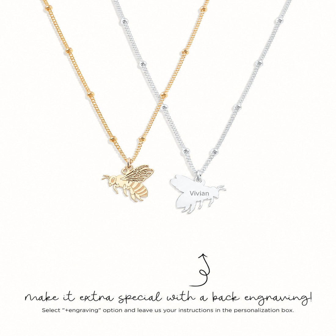 Honey Bee Beady Necklace
