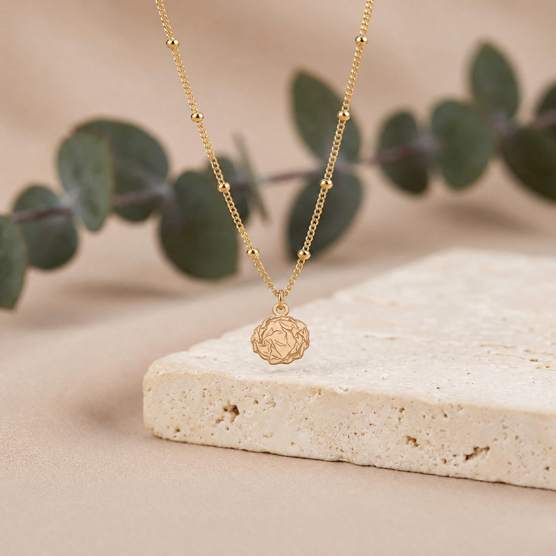 Rose Bloom Charm Necklace