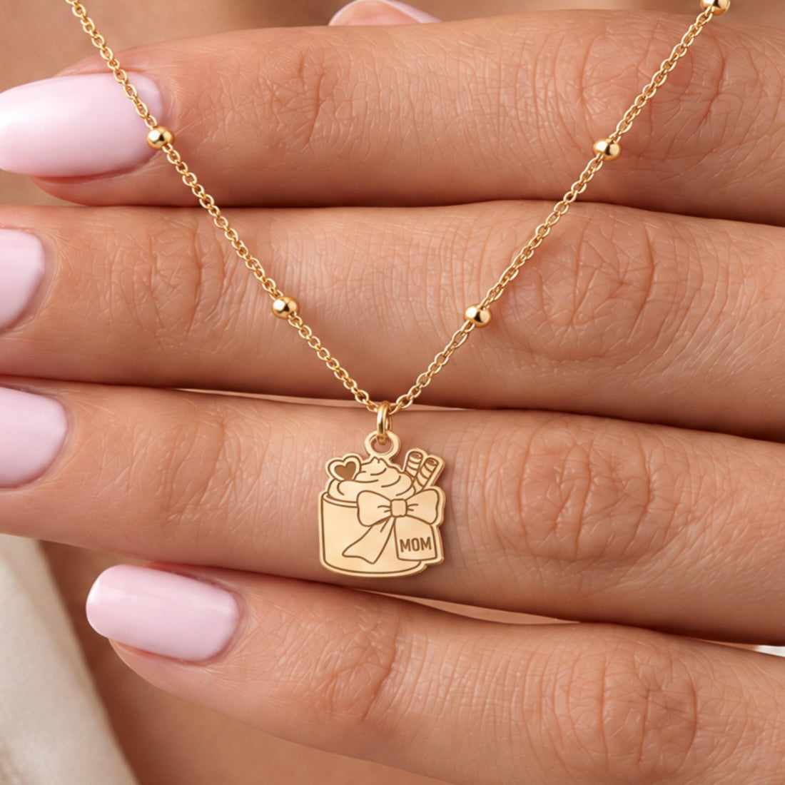 Hot Chocolate Charm Necklace