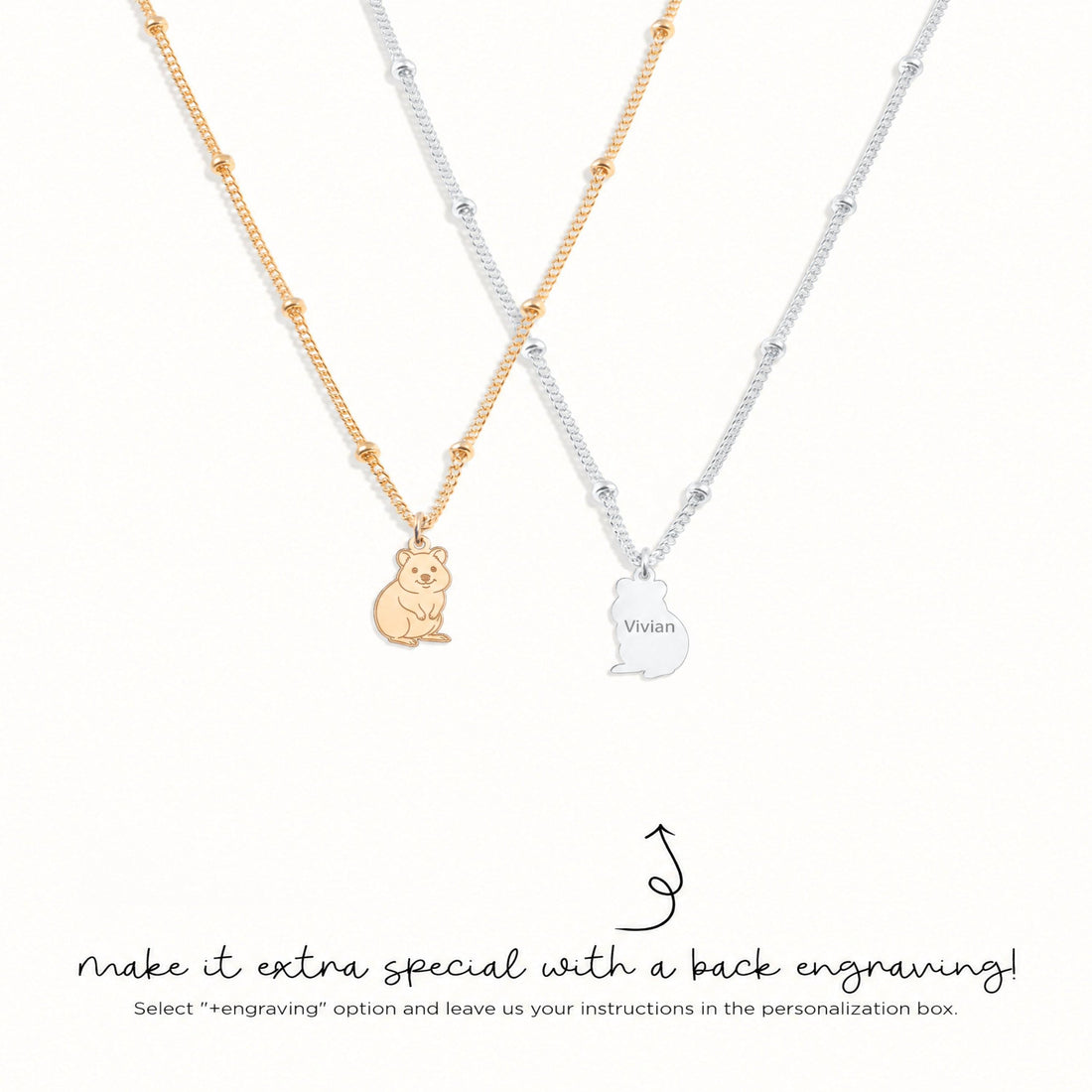 Teddy Bear Charm Necklace