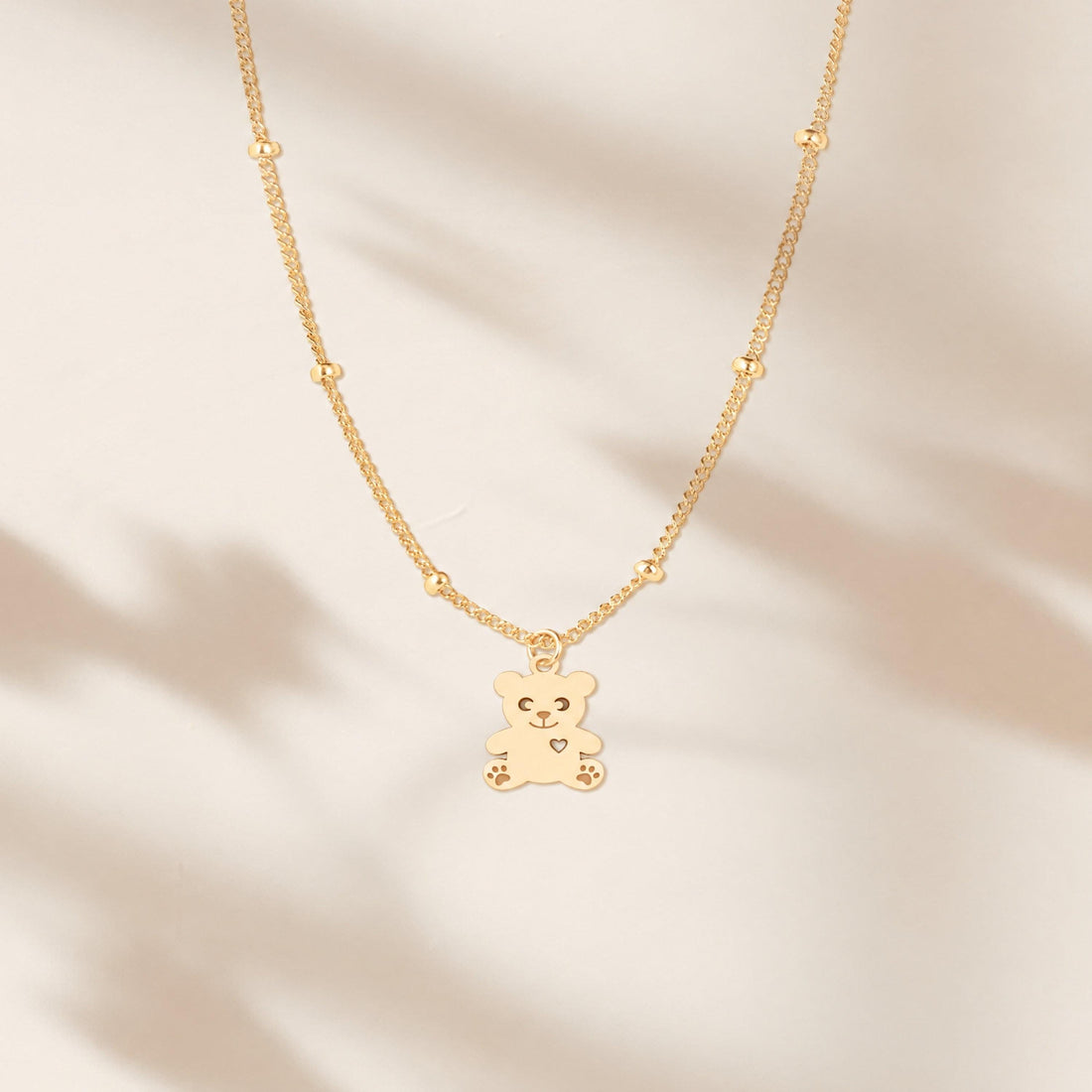 Teddy Bear Charm Necklace