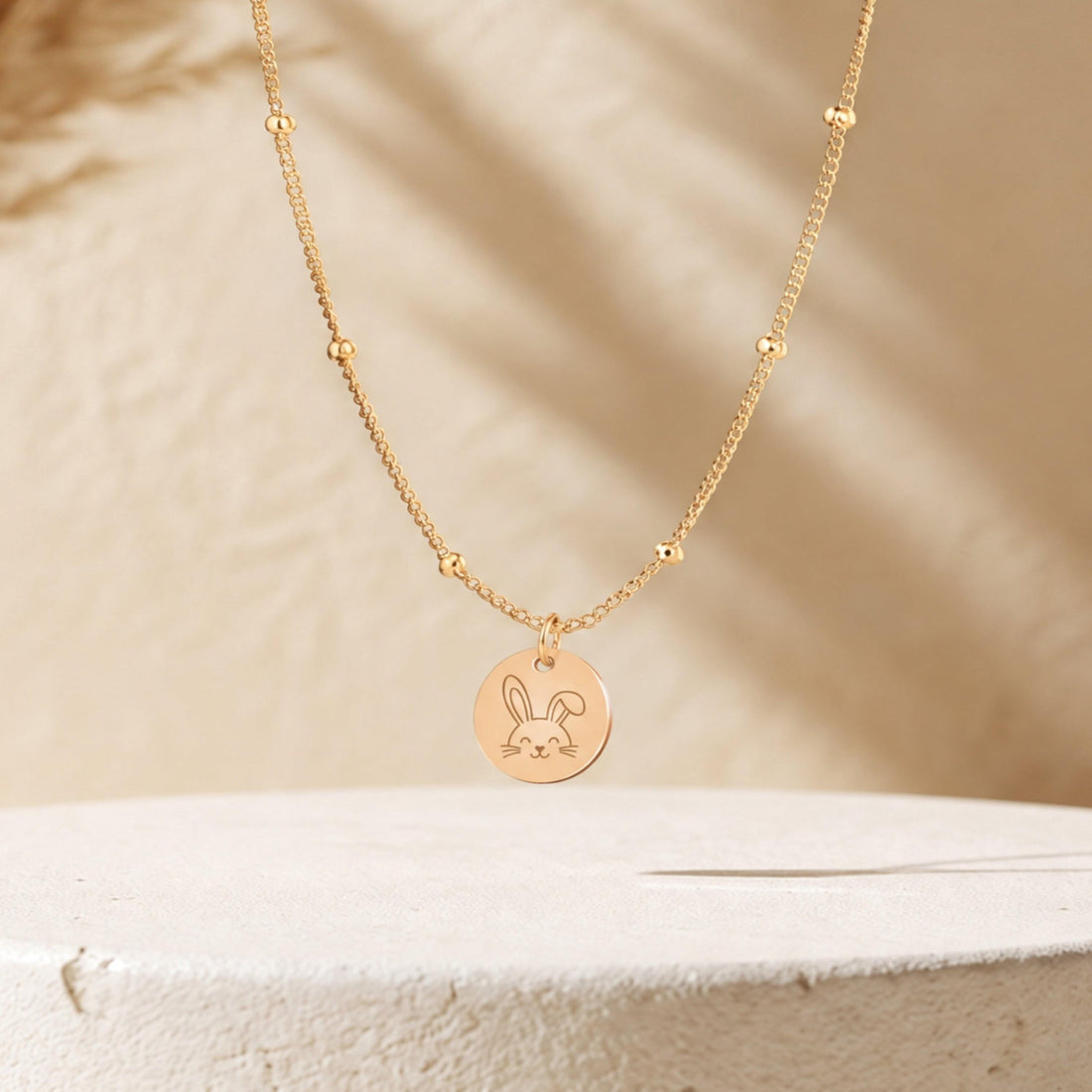 Bunny Face Charm Necklace