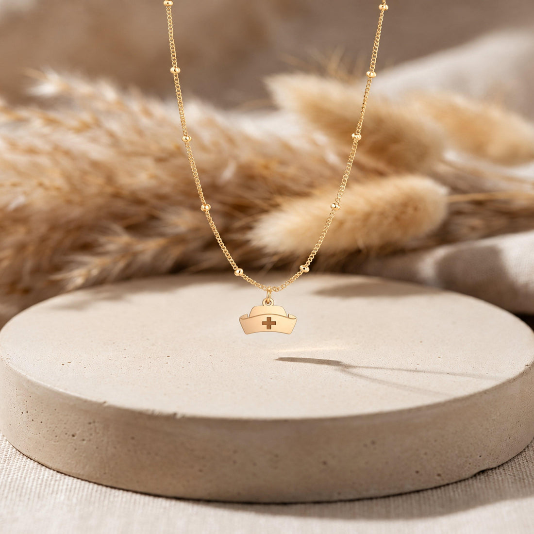 Nurse Hat Charm Necklace