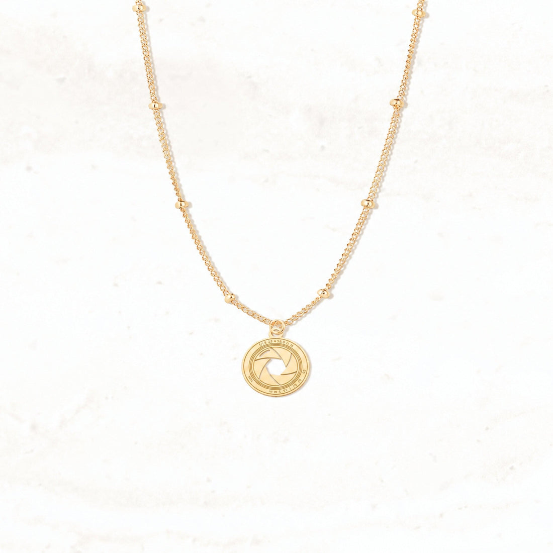 Camera Aperture Beady Necklace
