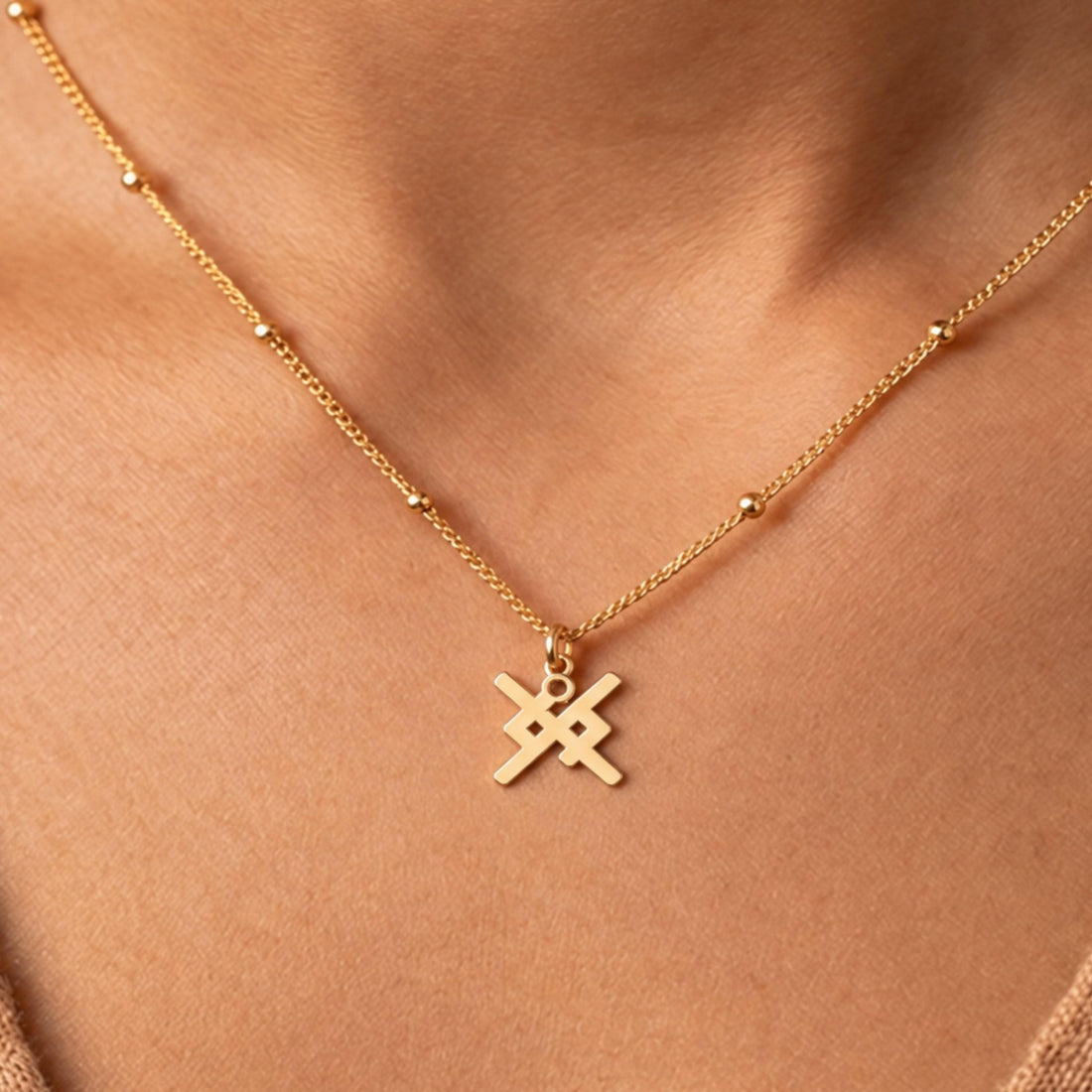 Celtic Knot Beady Necklace