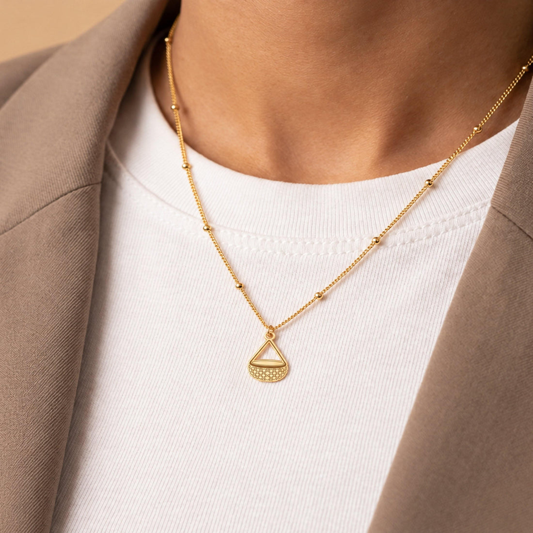 Hanging Basket Charm Necklace
