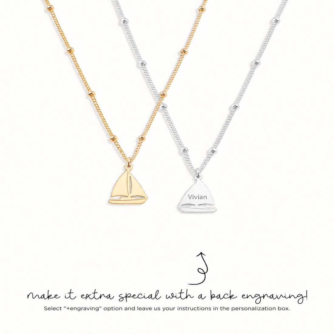Sailing Boat Charm Necklace