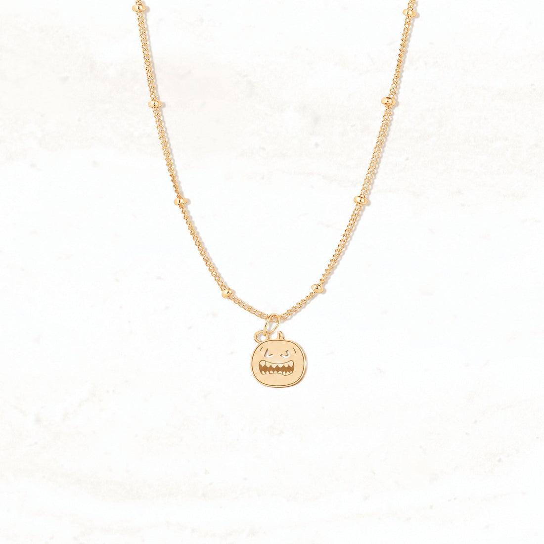 Jack O Lantern Beady Necklace