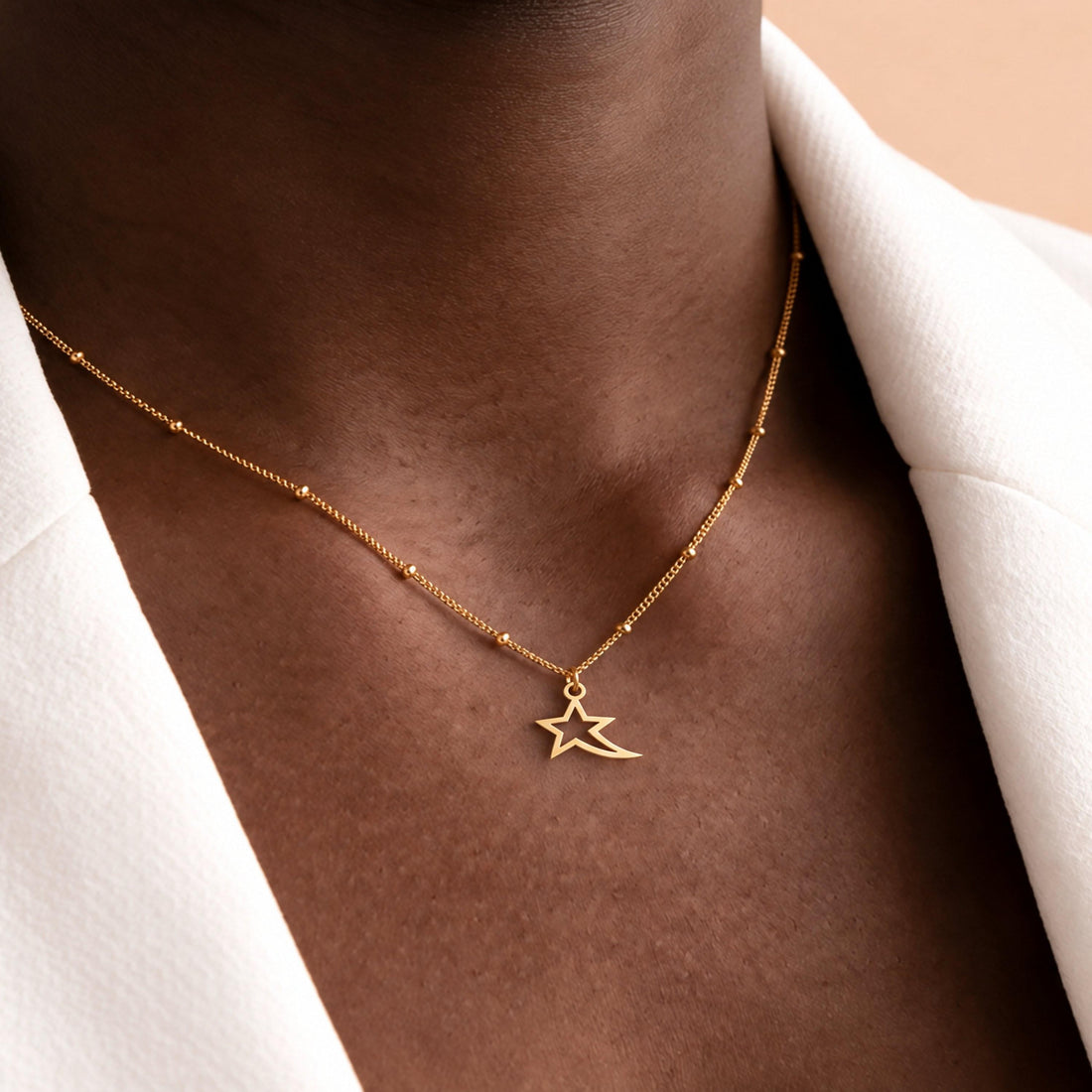 Shooting Star Charm Necklace