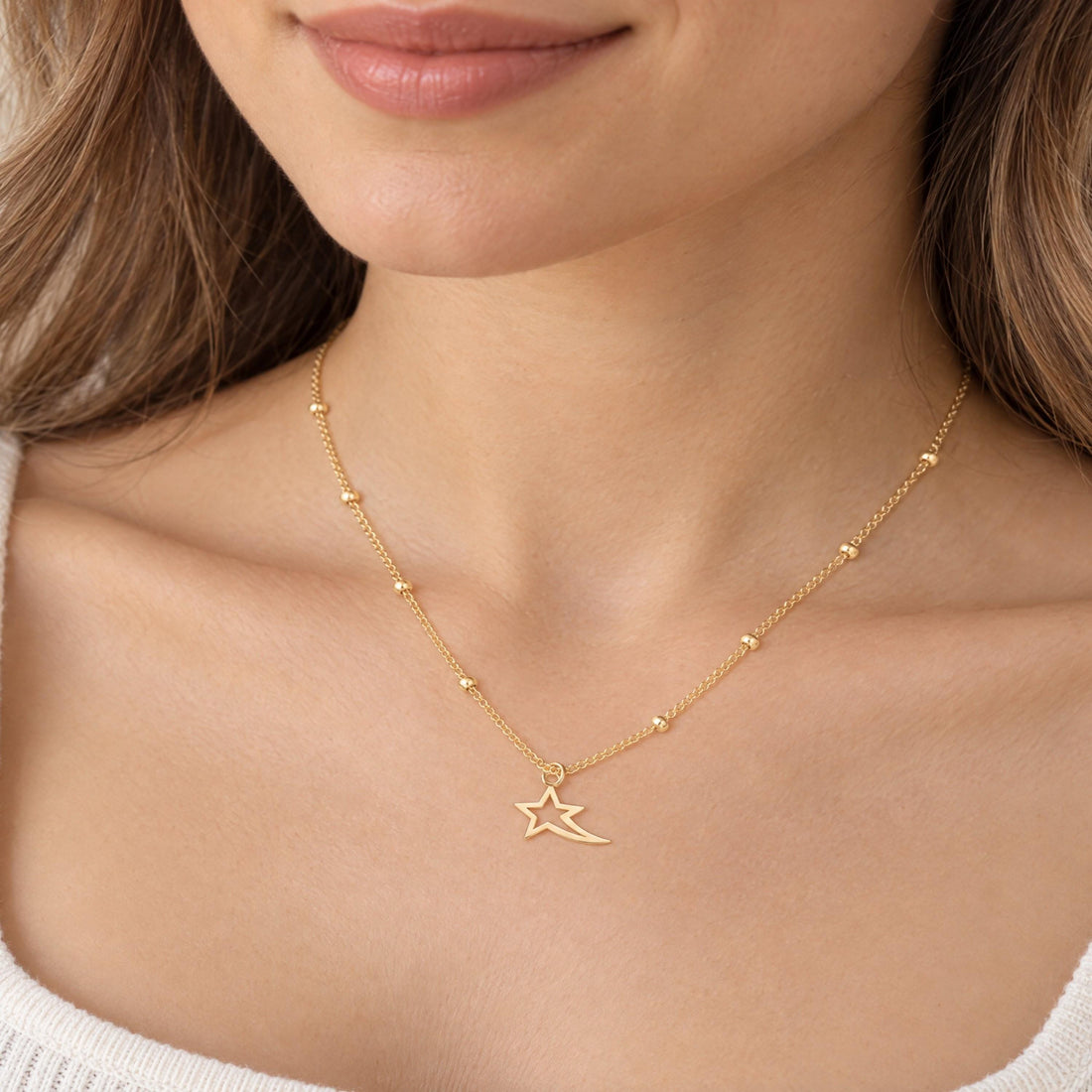 Shooting Star Charm Necklace