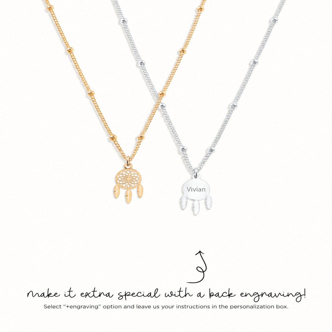 Dream Catcher Beady Necklace