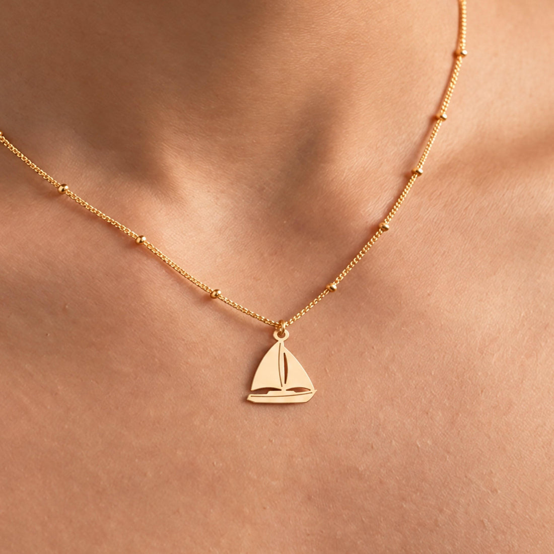 Sailing Boat Charm Necklace