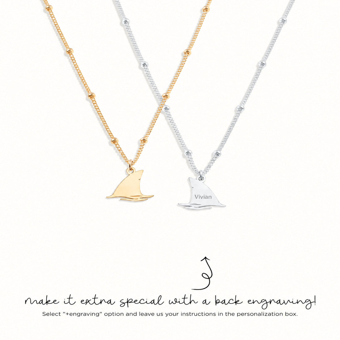 Cat Charm Beady Necklace