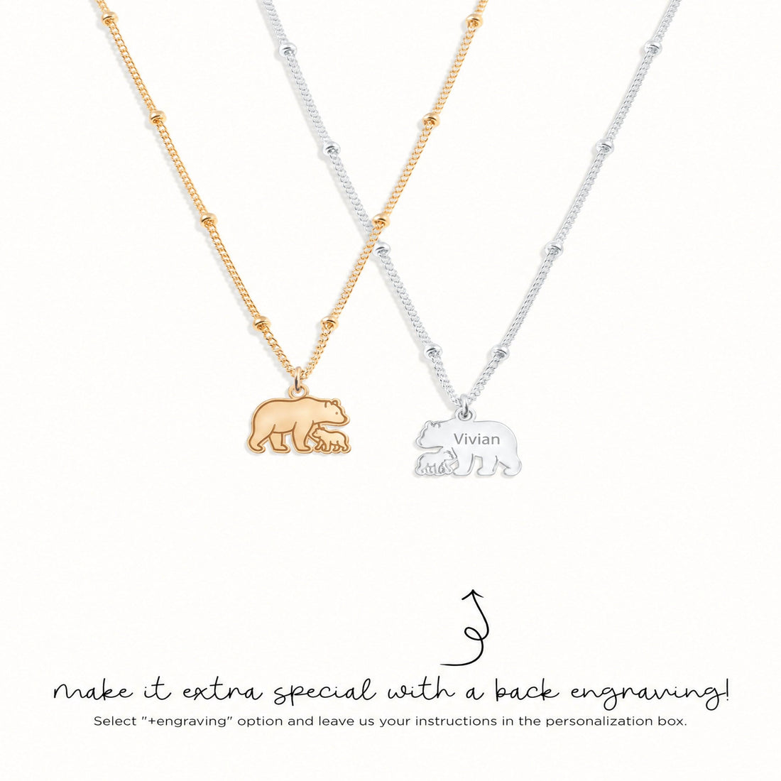 Polar Bear Beady Necklace