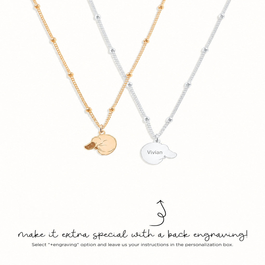 Sleeping Platypus Beady Necklace
