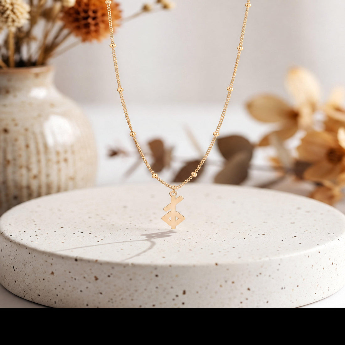 Rune Symbol Charm Necklace