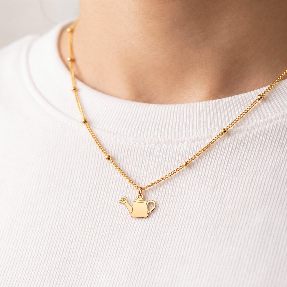Watering Can Charm Necklace