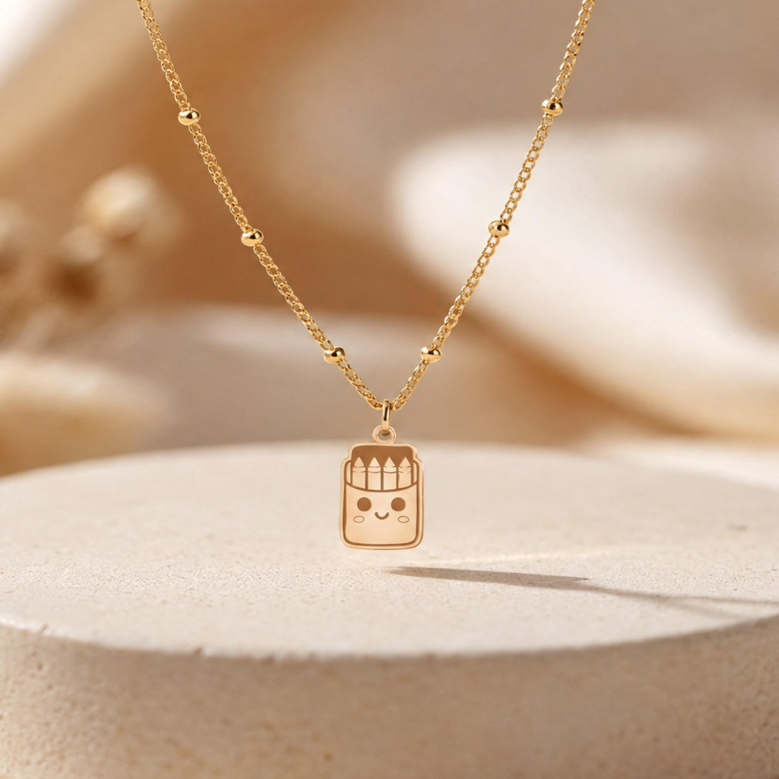 Box of Crayons Charm Necklace