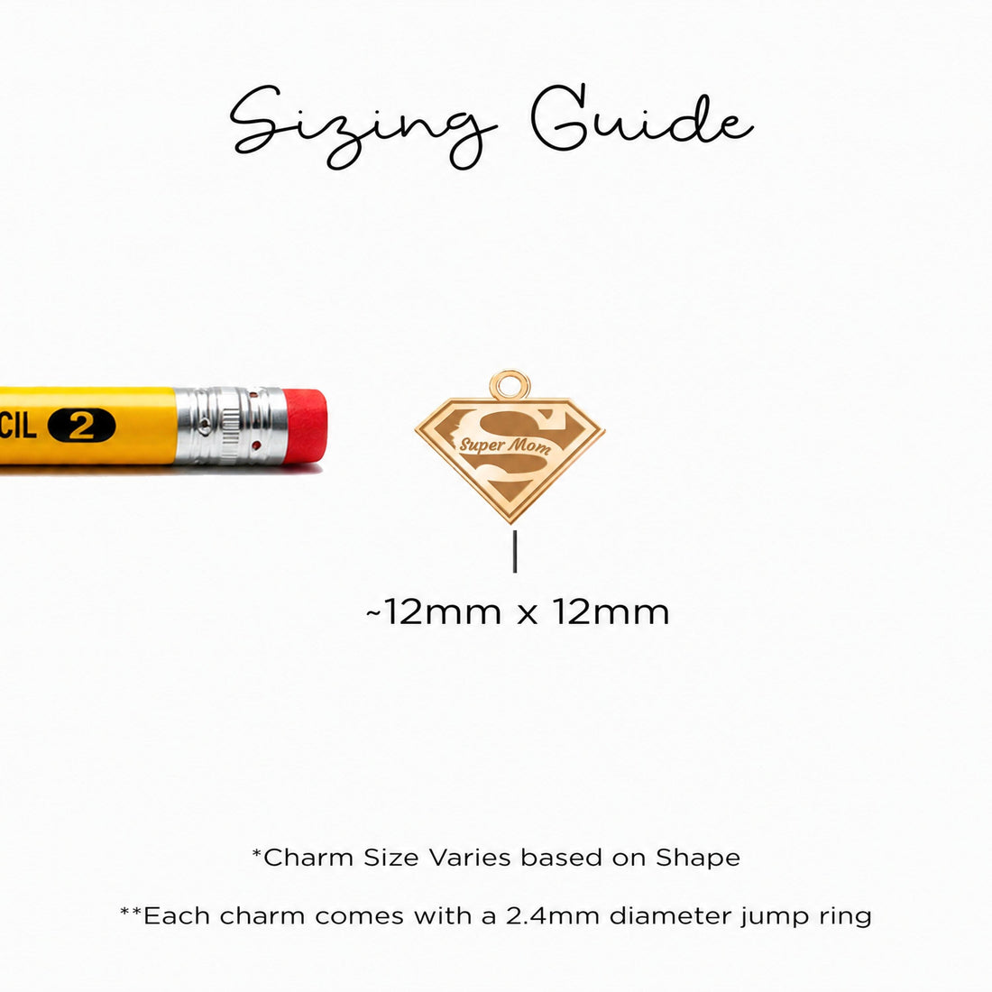 Super Mom Emblem Charm Necklace