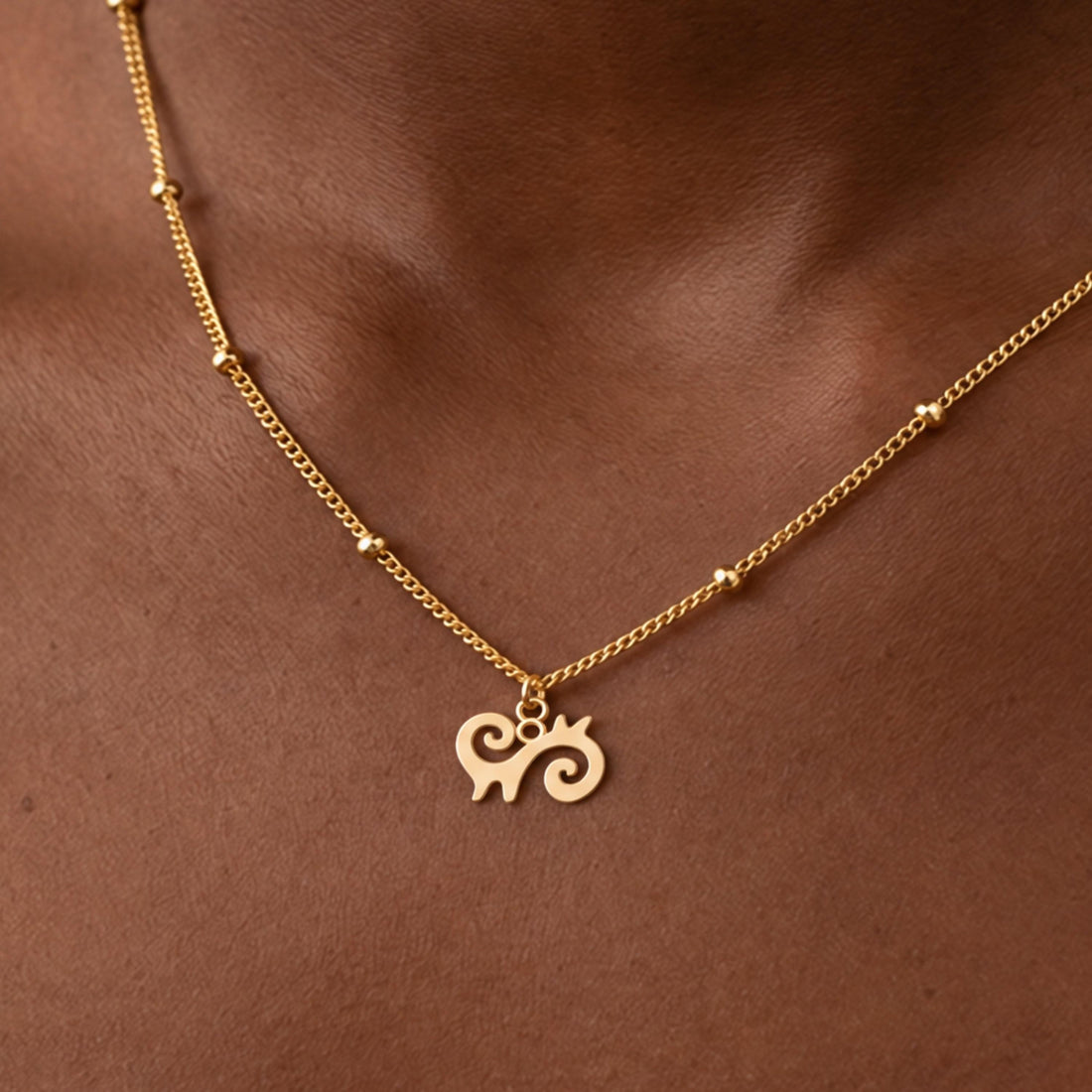 Aries Ram Zodiac Charm Necklace