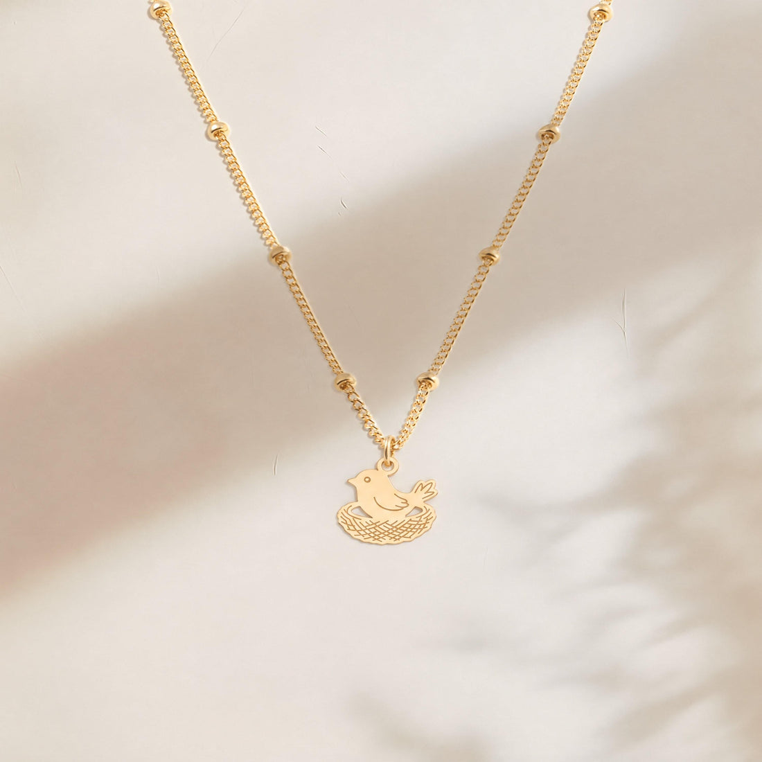 Bird Nest Charm Necklace