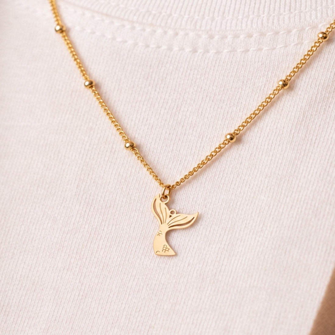 Mermaid Tail Charm Necklace