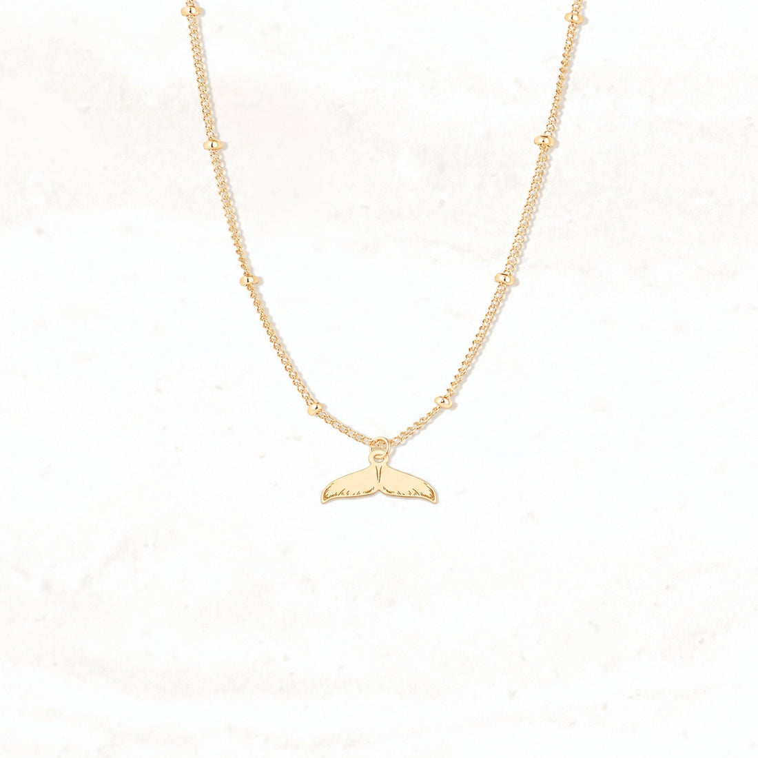 Whale Tail Charm Necklace