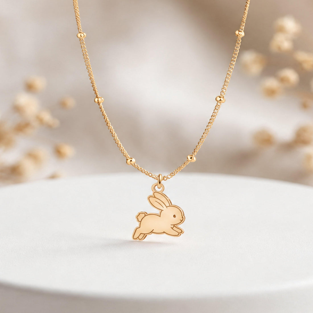 Running Rabbit Charm Necklace