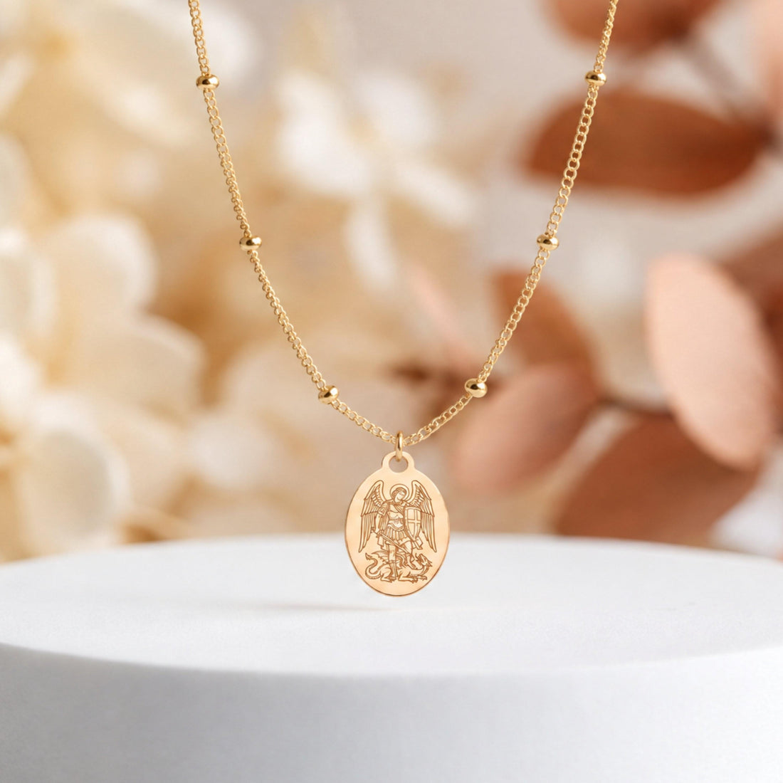 Archangel Michael Charm Necklace