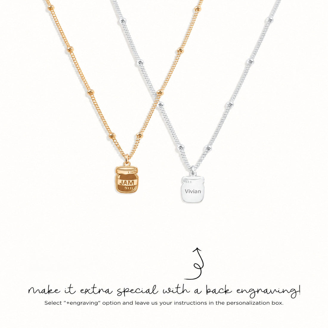 Jam Jar Charm Necklace