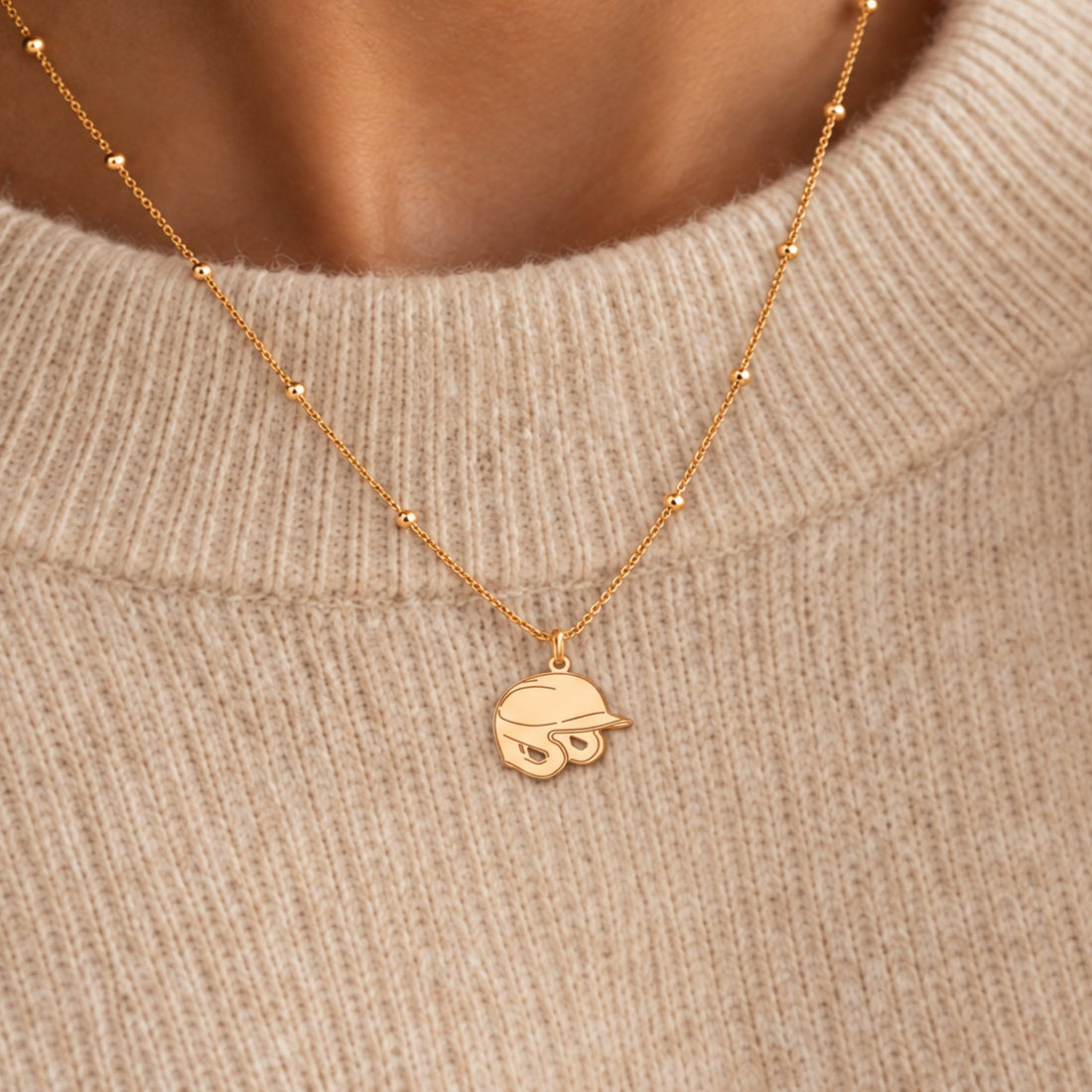 Baseball Cap Charm Necklace