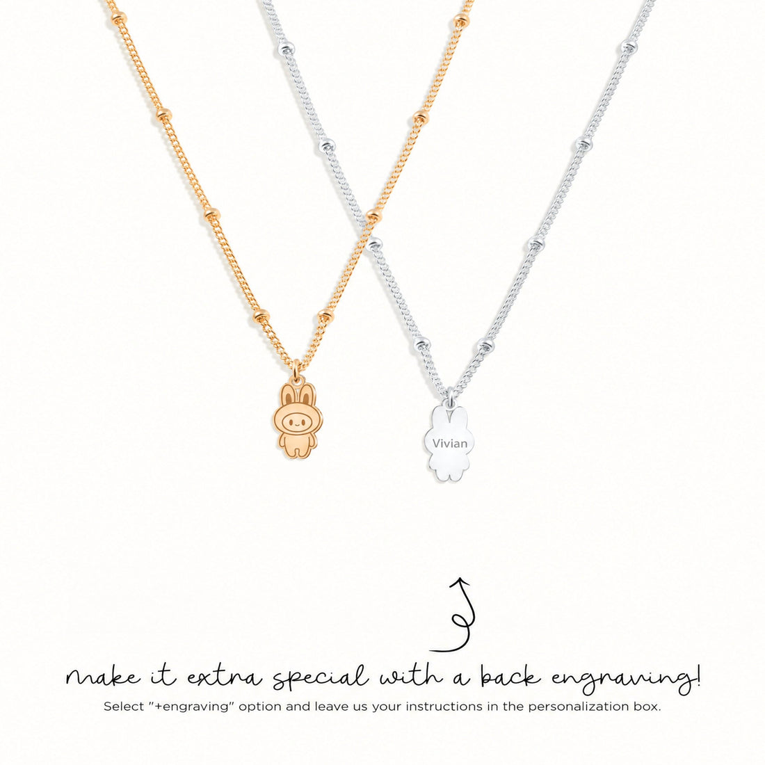 Bunny Rabbit Charm Necklace