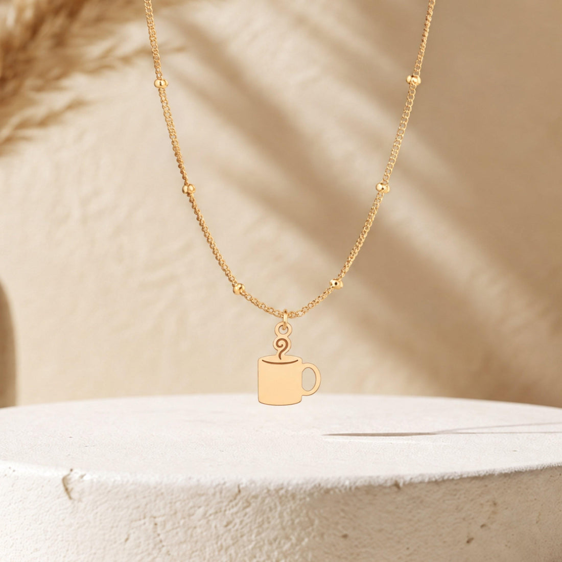 Coffee Mug Charm Necklace