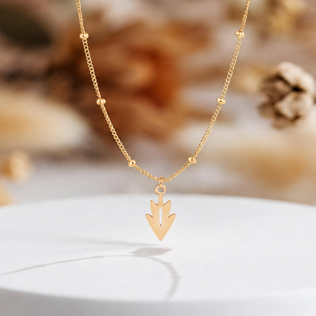 Arrowhead Arrow Charm Necklace