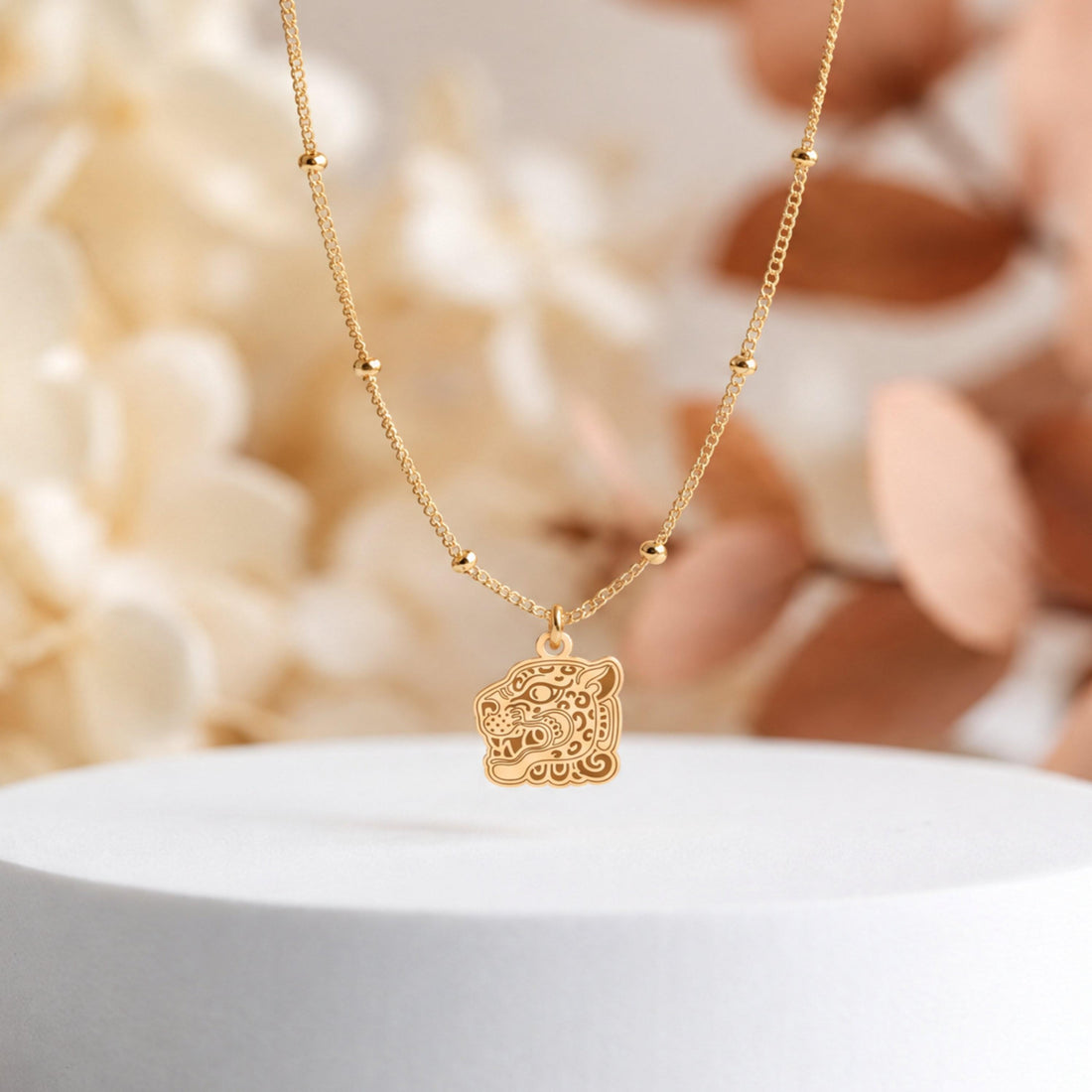 Jaguar Head Charm Necklace