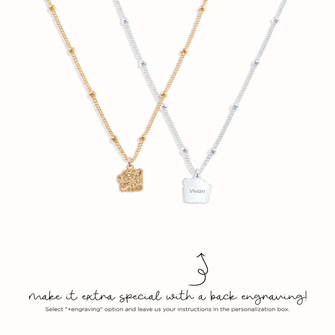 Jaguar Head Charm Necklace