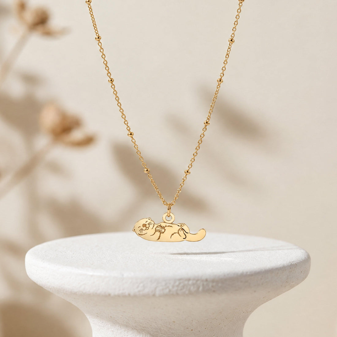 Sea Otter Charm Necklace