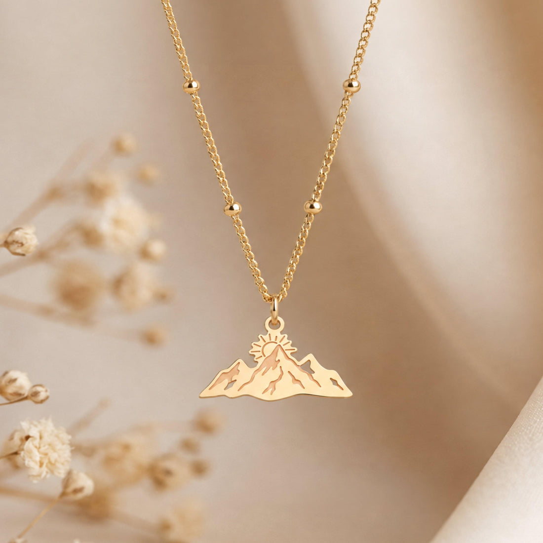Mountain Peak Charm Necklace