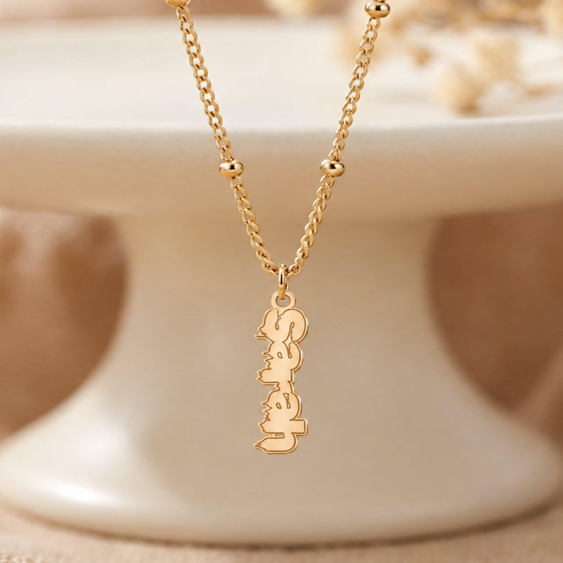 Mom Word Charm Necklace