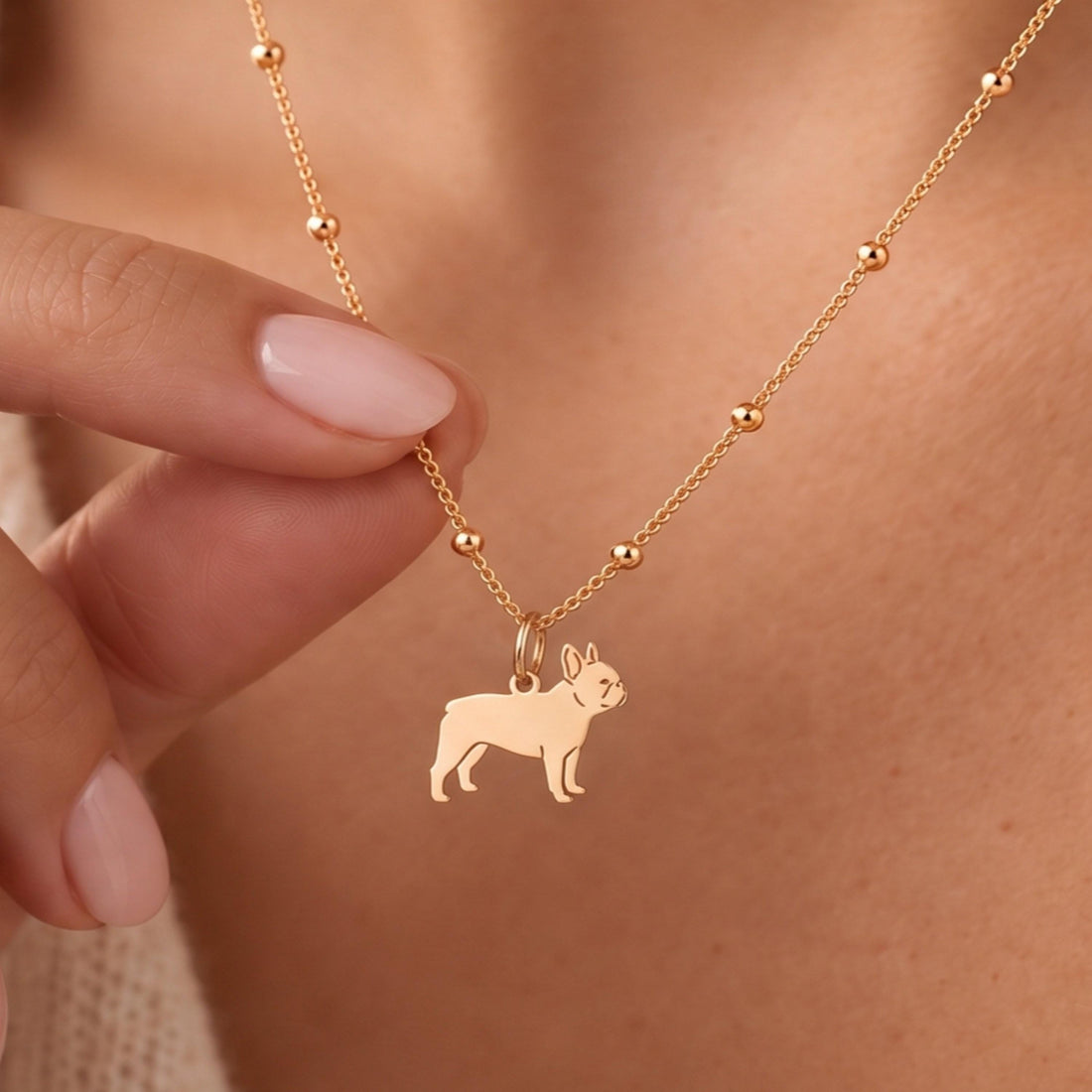 French Bulldog Charm Necklace