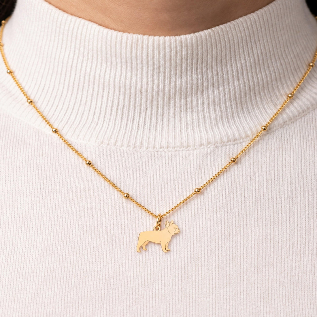 French Bulldog Charm Necklace