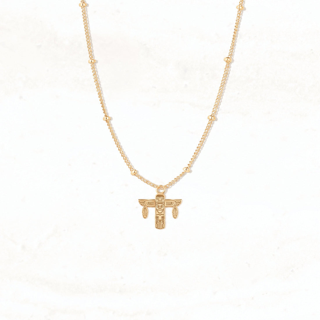 Totem Pole Charm Necklace