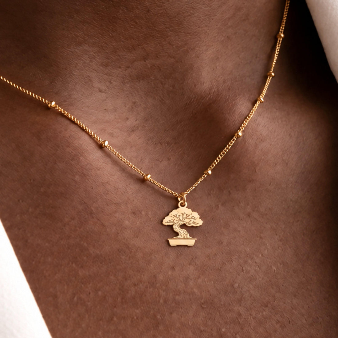 Bonsai Tree Charm Necklace