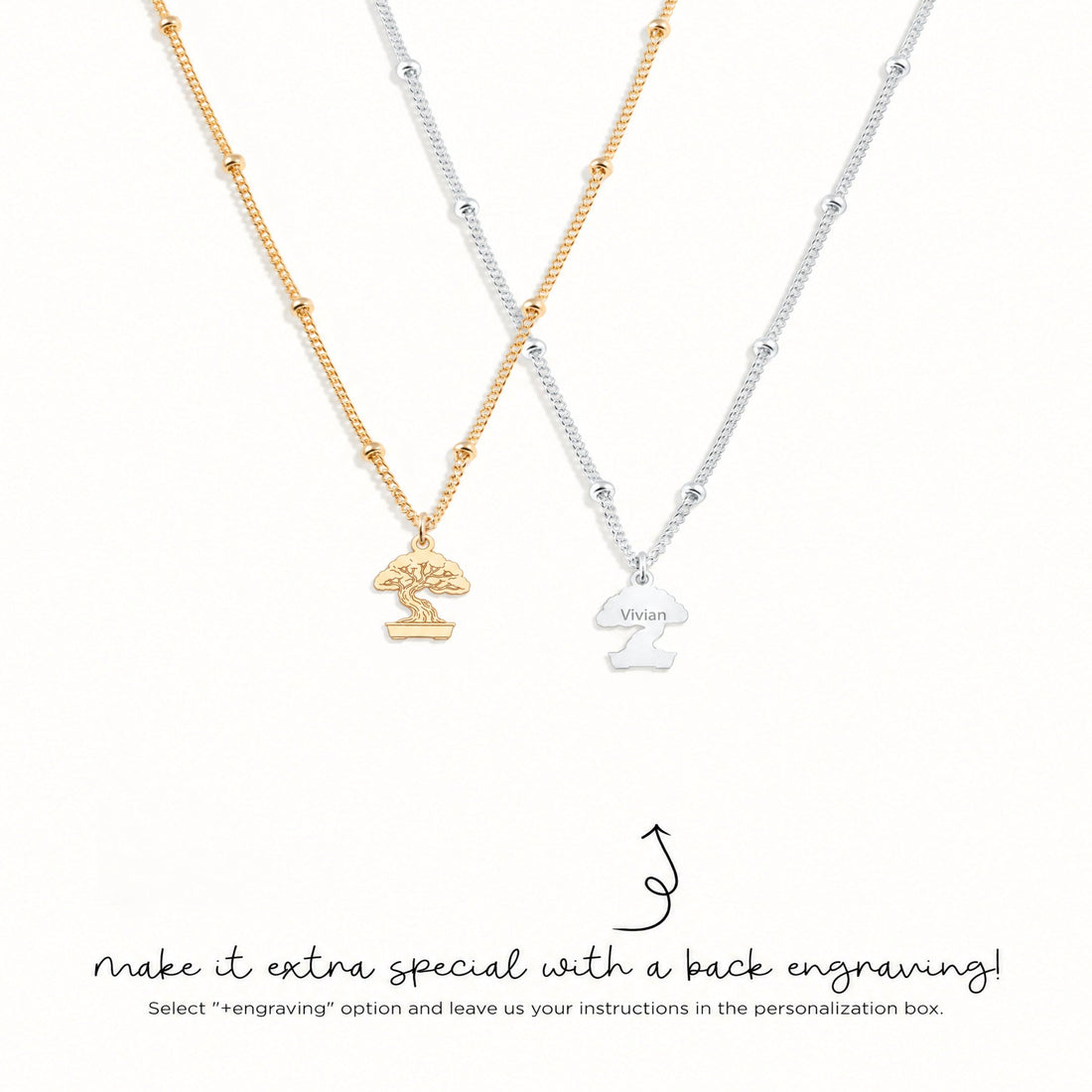 Bonsai Tree Charm Necklace